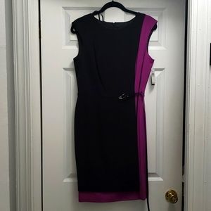 NWT Colorblock Sleeveless Sheath Dress-Size 12